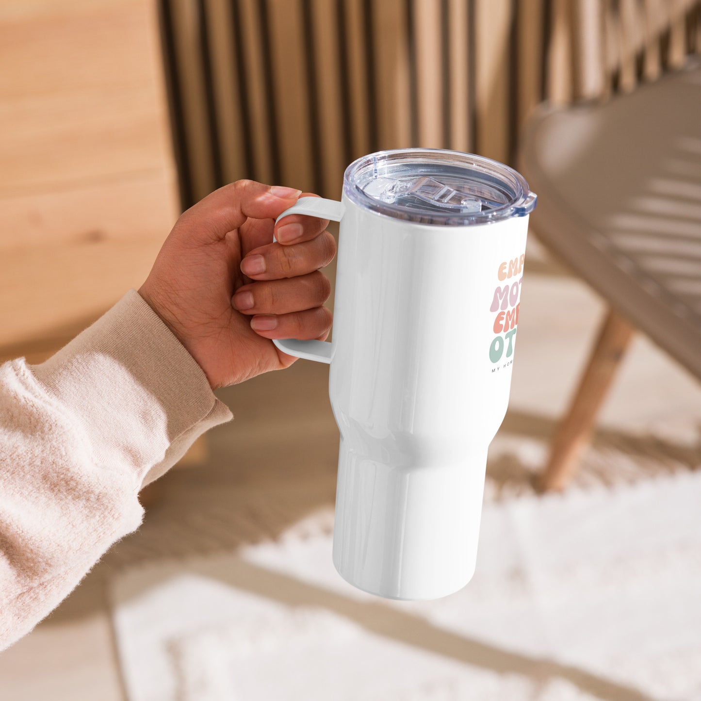 Travel mug with a handle Empowered Mothers