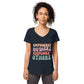 Empowered Mothers Empower Others Women’s fitted v-neck t-shirt