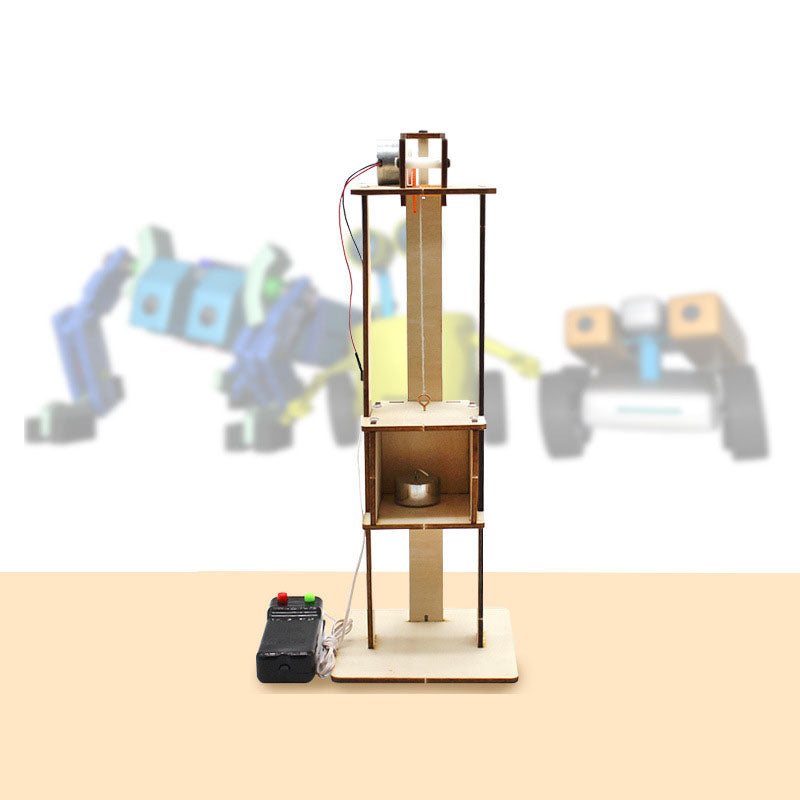 Elevator Principle Creative Remote Control Lift Model Toy DIY